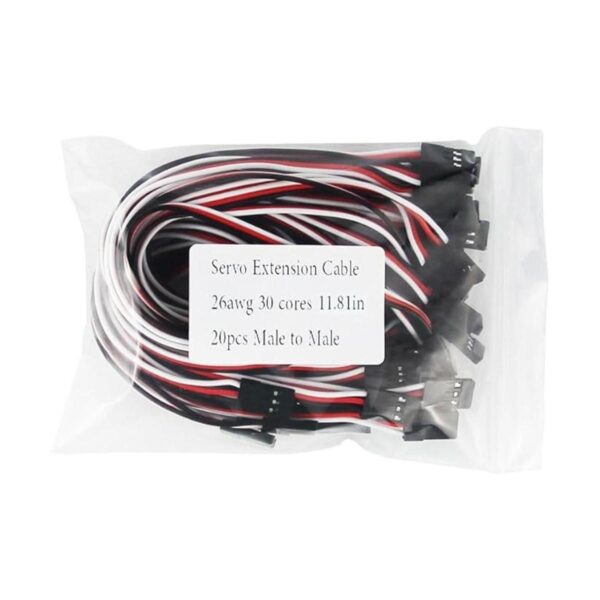 oliyin 20pcs 26 AWG 11.81 en 30 cm 300 mm servo Extension