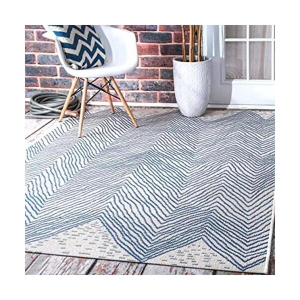 nuLOOM Alfombra ondulada Chevron para interiores y_1