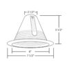 nicor iluminación 17551 un cono Deflector recortar para