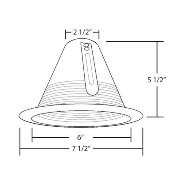 nicor iluminación 17551 un cono Deflector recortar para