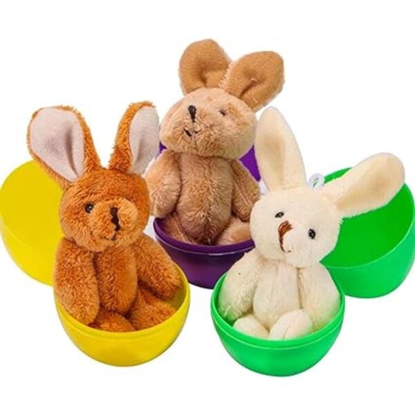 newbea huevos de Pascua con oso de felpa de_3