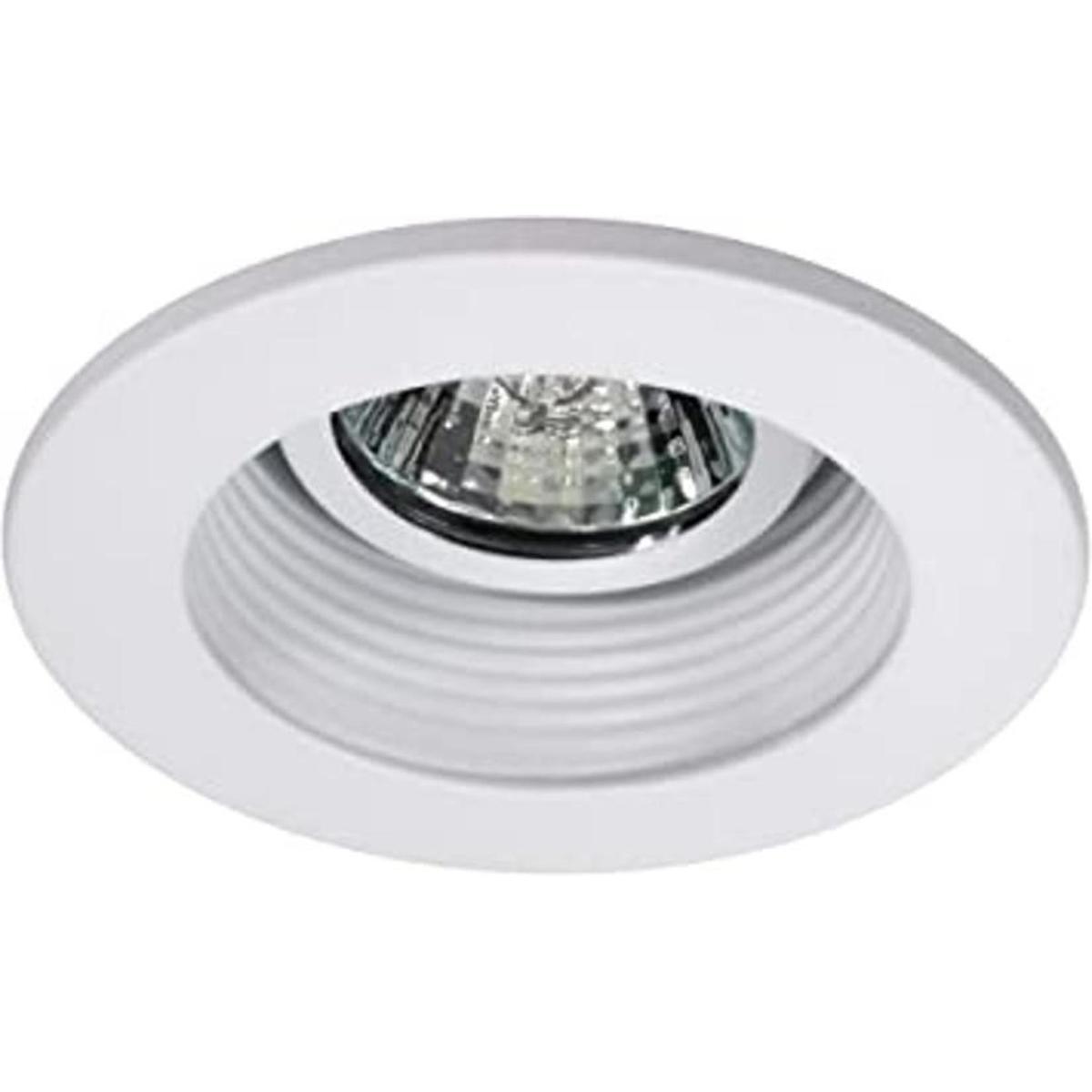 nicor iluminación 13002 WH 3.75 in. Anillo Blanco Bafle