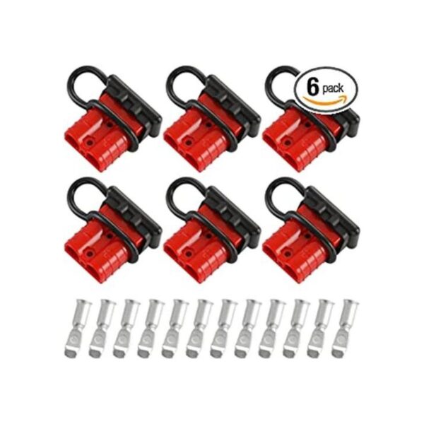 micrl 6 piezas de conector rápido de batería de calibre 68_1