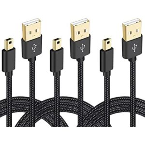 mini USB trenzado paquete de 3 pies SCOVEE USB 2.0 tipo A