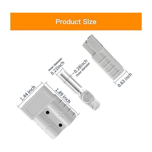 micrl 10 conectores rápidos de batería de calibre 68 de 50_2