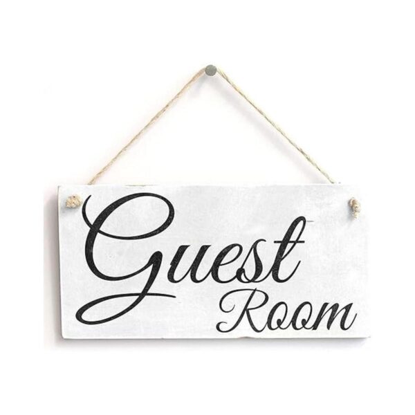 meijiafei Guest Room Vintage PVC SignPlaca 10x5_1
