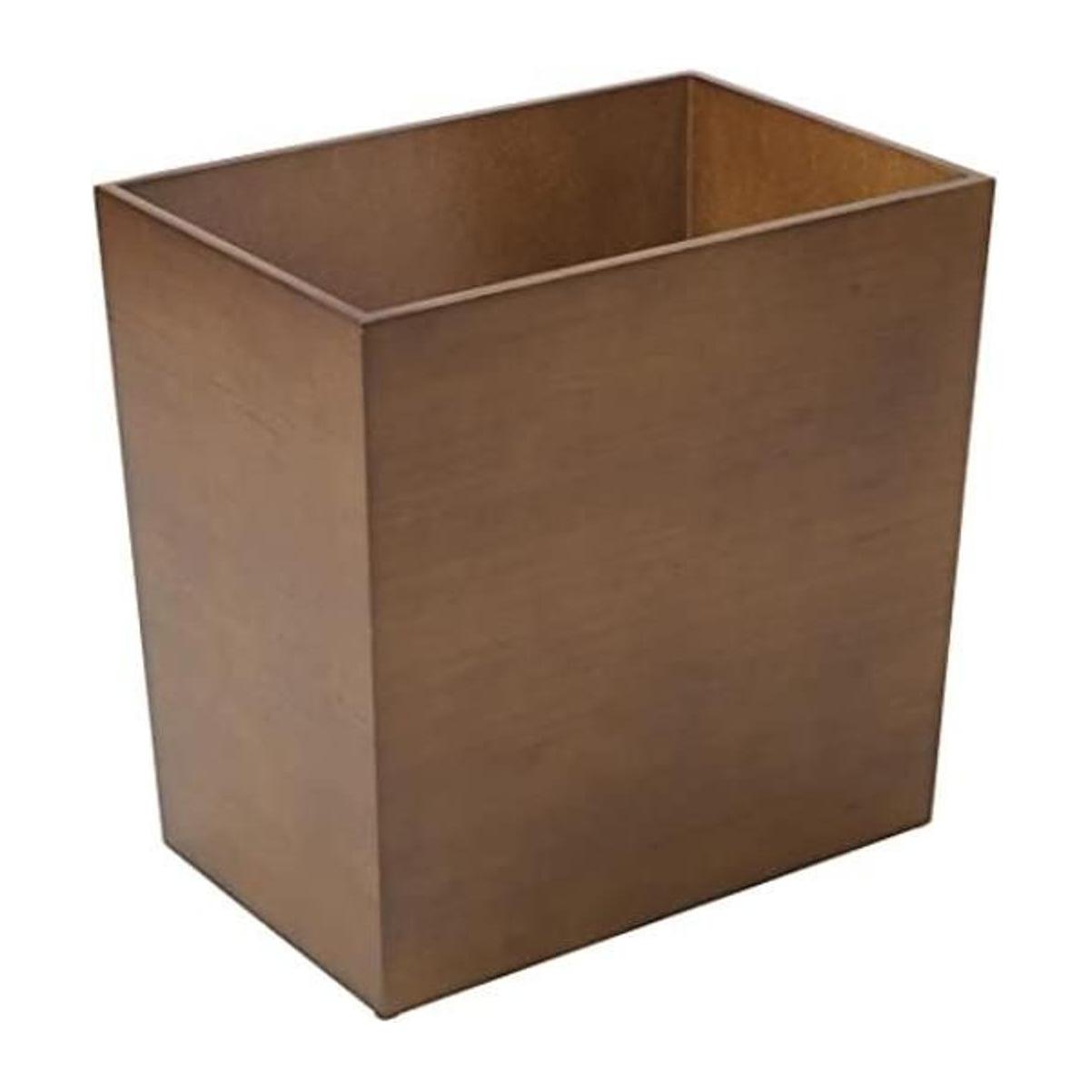 mDesign Papelera rectangular y estrecha contenedor de