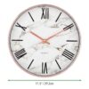 mDesign Reloj de pared moderno y elegante para la oficina