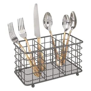 mDesign Farmhouse Modern Cubo organizador de_1
