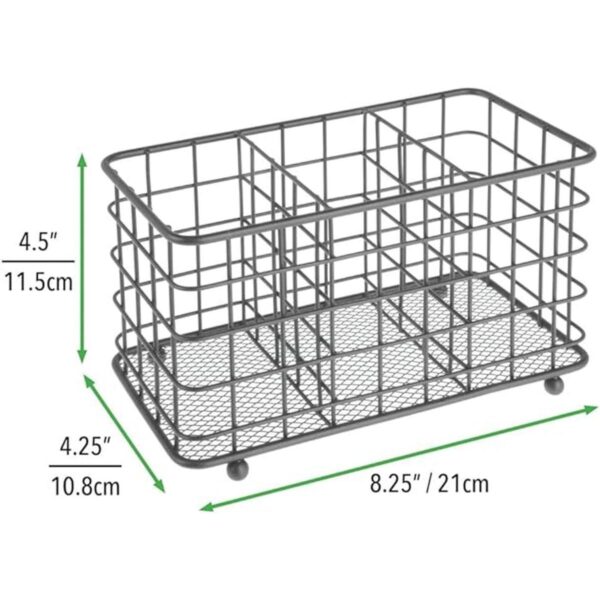 mDesign Farmhouse Modern Cubo organizador de_4