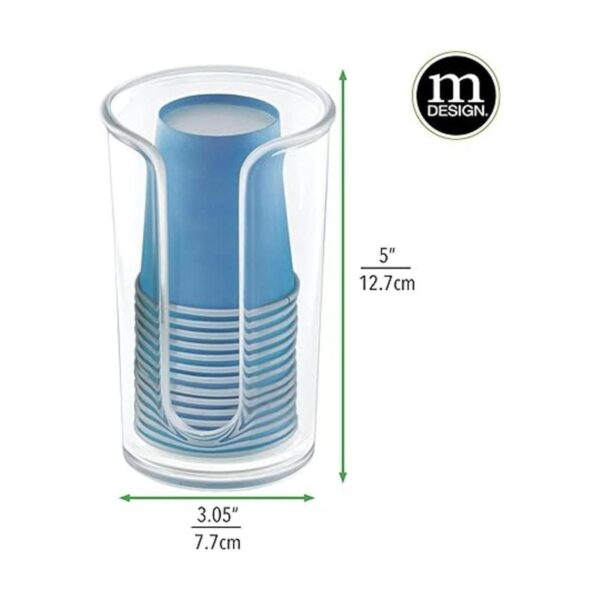 mDesign Dispensador pequeño de plástico desechable para_4