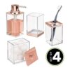 mDesign Juego de accesorios para encimeras de baño de_2