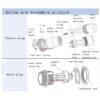 lsgoodcare 5pcs 5 A 12 mm hembra de 5 pines Aviación_5