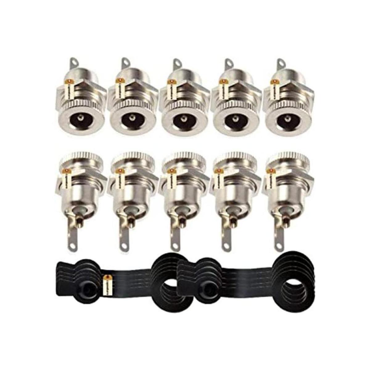 lsgoodcare 10 Pack 5 A 55 x 25 mm DC Power Jack Socket