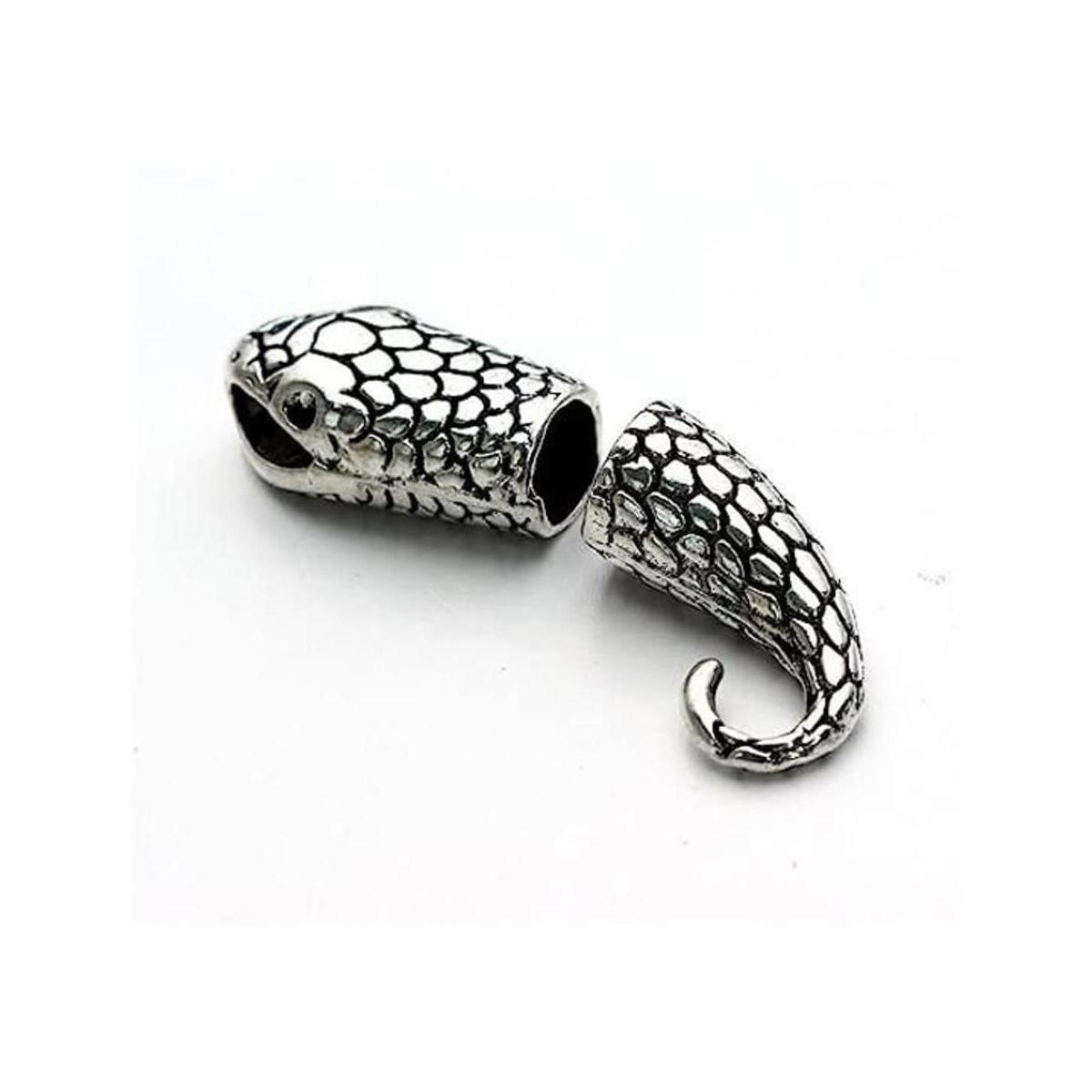 linsoir Beads 10 Sets Snake Head gancho cierre End Cap