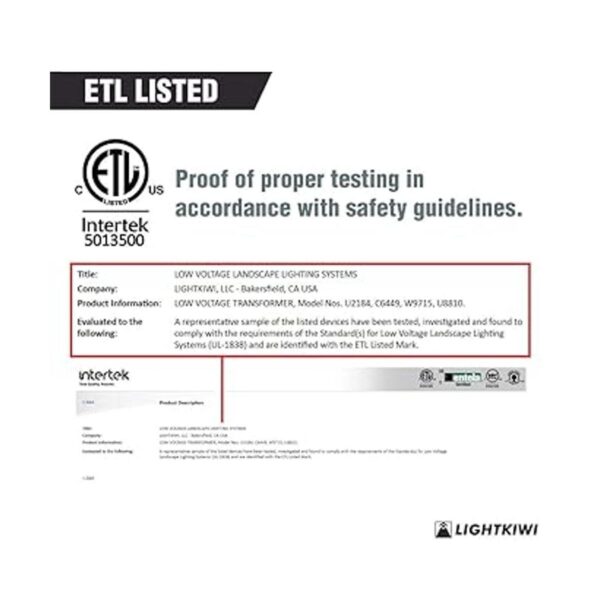 lightkiwi u2184 75 Watt 12 V15 V MultiTap bajo voltaje_2