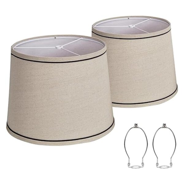 lampshades Juego de 2 lámparas de mesa pantallas de pie