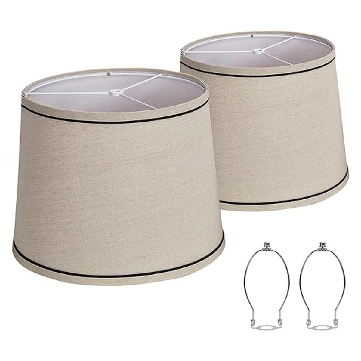 lampshades Juego de 2 lámparas de mesa pantallas de pie