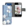 kwmobile Funda con tapa para iPhone 4 y 4S diseño de_1