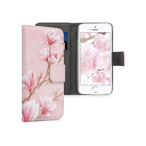 kwmobile Funda con tapa para Apple iPhone SE 1.Gen_1