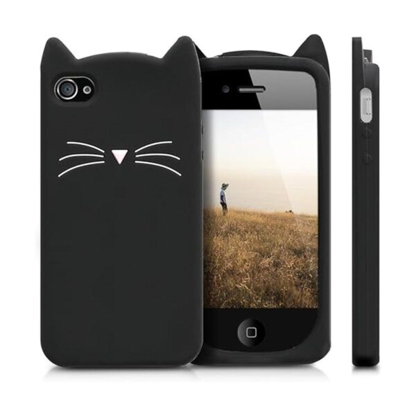 kwmobile Carcasa de silicona para iPhone 4 y 4S diseño_5