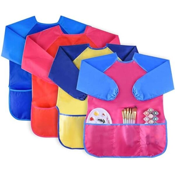 kuuqa 2 piezas impermeable de los niños arte Smock Kids_1