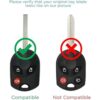 keyless2go nuevo sin cortar remoto sin llave Jefe Key Fob_4
