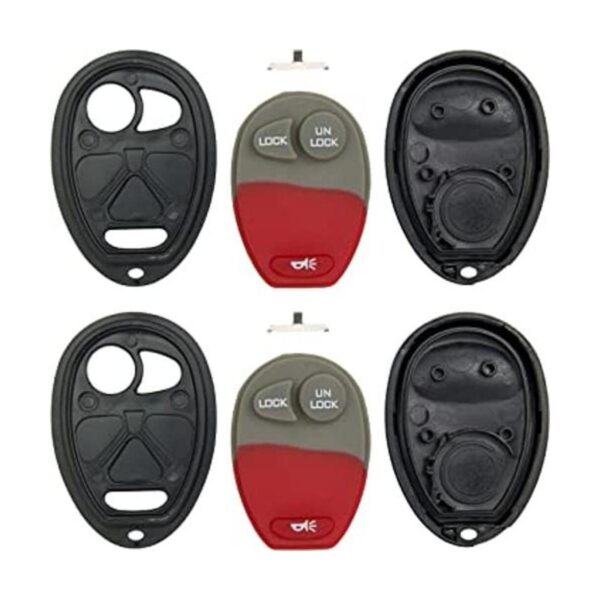 keyless2go New botón de reemplazo Shell Caso y 3 Pad para_1