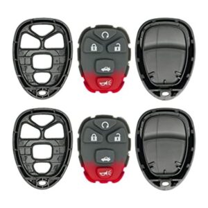 keyless2go New botón de reemplazo Shell Caso y 5 Pad para_1