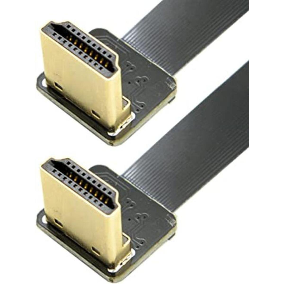 jser cyfpv Dual 90 grados hacia abajo en ángulo recto HDMI