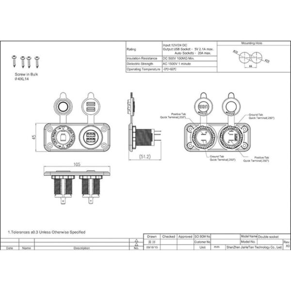jtron1socket encendedor de cigarrillos adaptador de_3