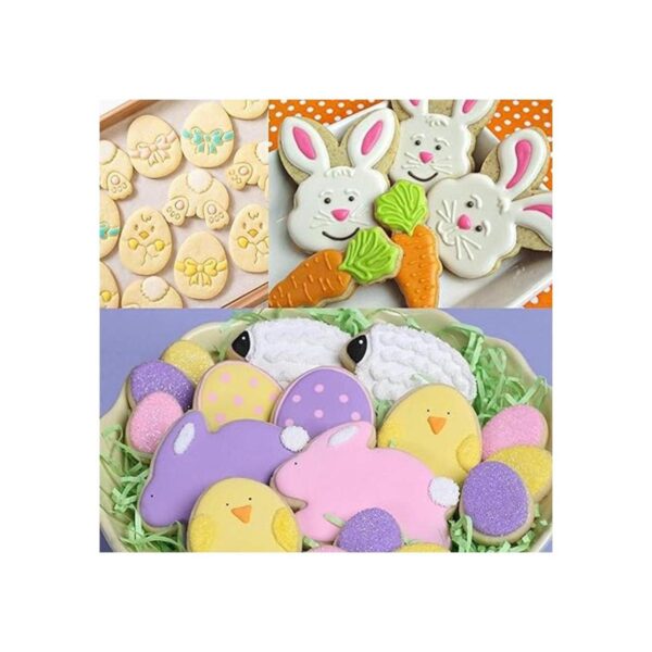 jollylife Juego de 14 cortadores de galletas de Pascua
