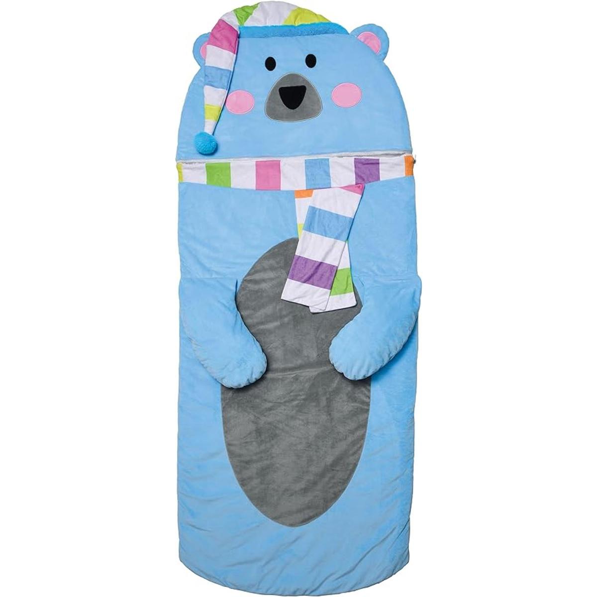 iscream Cozy Polar Bear Saco de dormir de felpa con forro