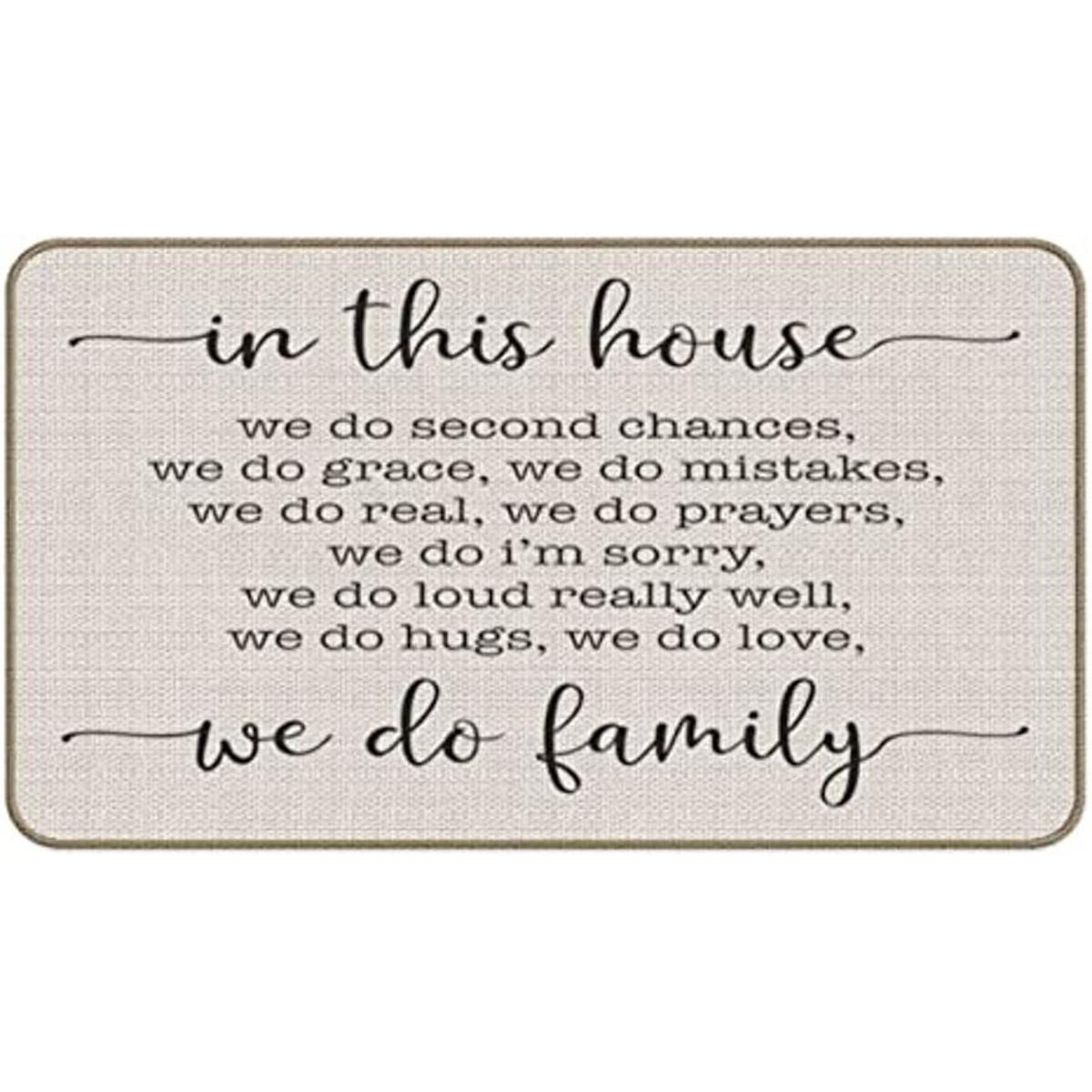 in This House We Do Family Tapete decorativo para