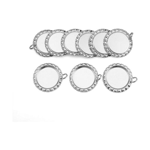 igogo 50 flatted Plata Botella Cap colgantes con