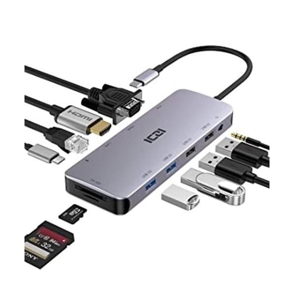 iczi Cable USB C a USB 3.0 trenzada de nylon 10 3.3 ft1