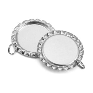 igogo 50 flatted Plata Botella Cap colgantes con