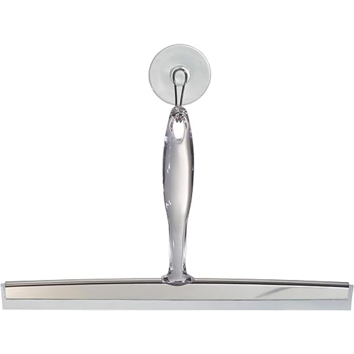 iDesign Zia Escobilla de succión de metal con gancho de