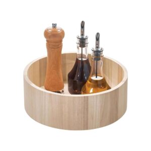 iDesign EcoWood Organizador giratorio ecológico de