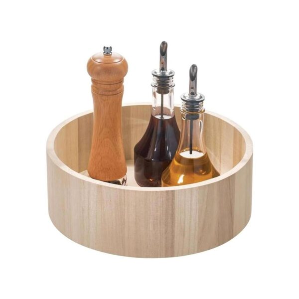 iDesign EcoWood Organizador giratorio ecológico de