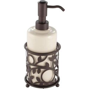 iDesign Dispensador de loción líquida de cerámica Vine_1