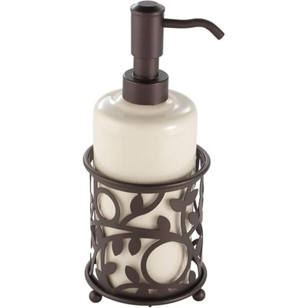 iDesign Dispensador de loción líquida de cerámica Vine_1