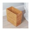 iDesign Cesta rectangular de bambú para residuos_2