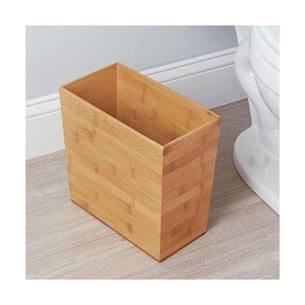 iDesign Cesta rectangular de bambú para residuos_2