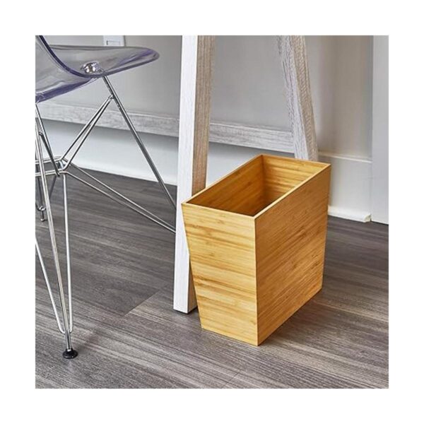 iDesign Cesta rectangular de bambú para residuos_3