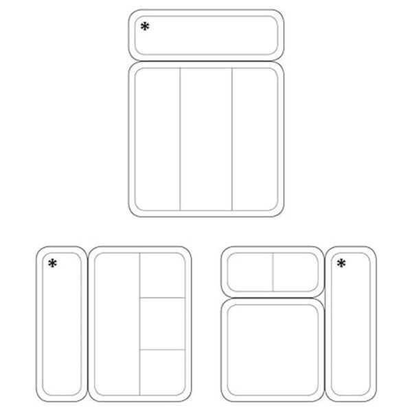 iDesign Clarity Organizador de cajones entrelazados de_6