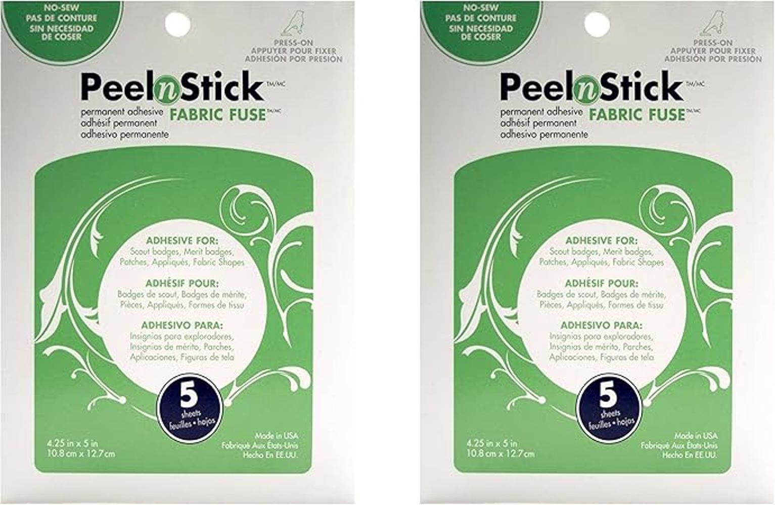 iCraft PeelnStick Hojas de fusibles de tela 4.25 x 5