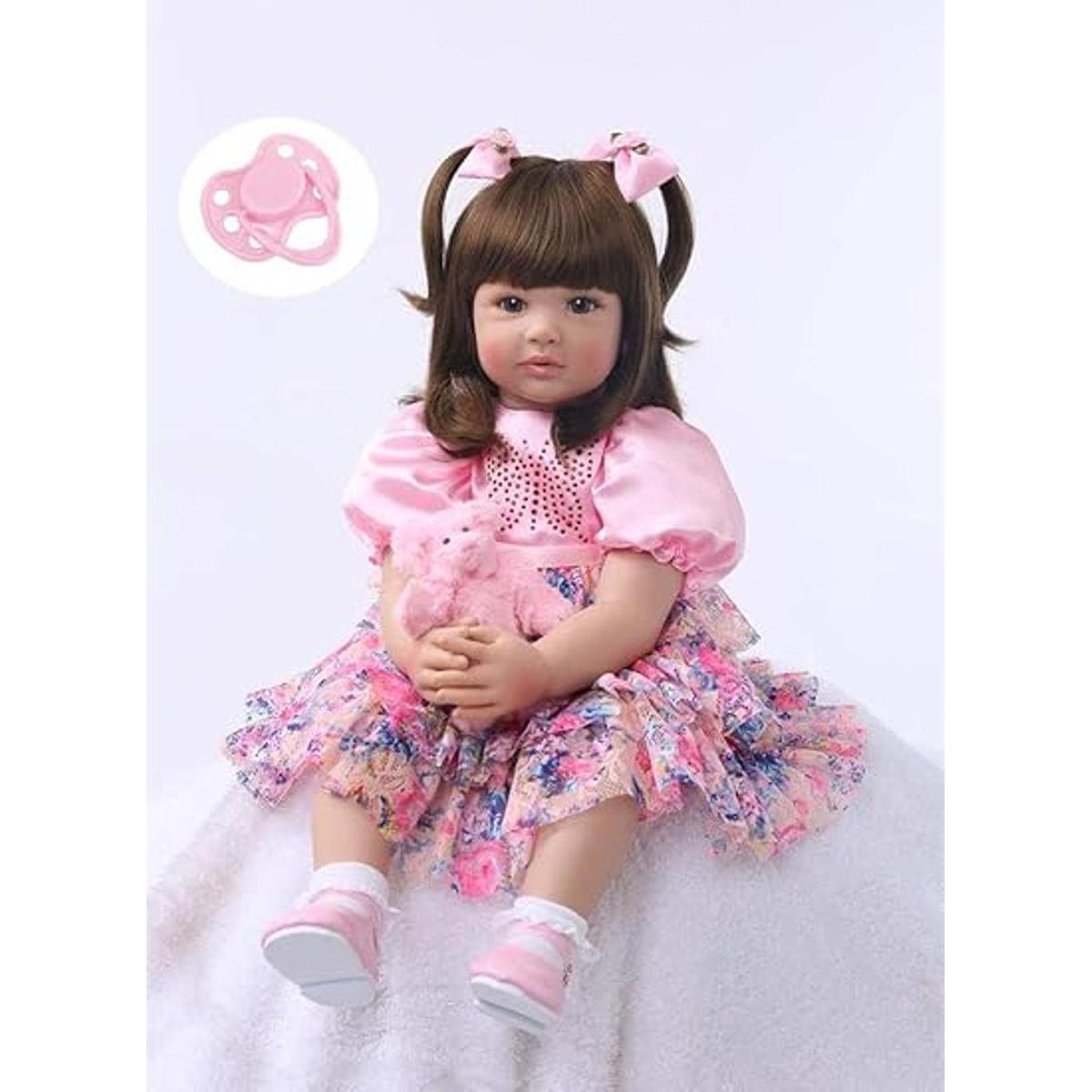 iCradle Linda muñeca de bebé Reborn de 24 pulgadas y 23.6