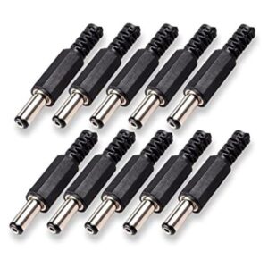 httx 10pack 5.5 mm x 2.5 mm DC macho Barrel Jack Solder_1