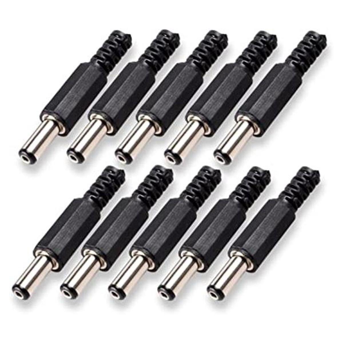 httx 10pack 5.5 mm x 2.5 mm DC macho Barrel Jack Solder